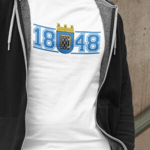 T-Shirt "1848" Stadtwappen weiss