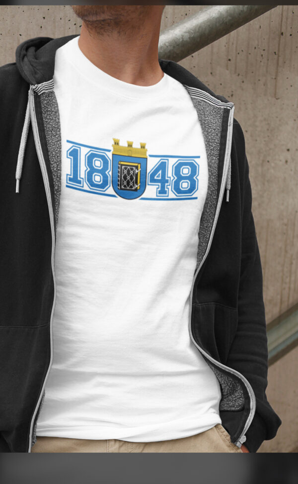 T-Shirt "1848" Stadtwappen weiss