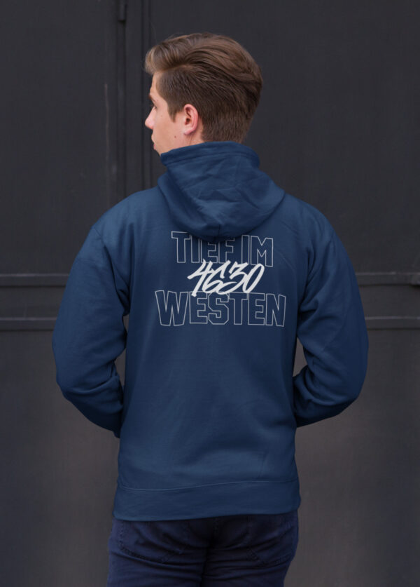 Zipper mit Kaputze  Tief Im Westen   navy blau – Bild 2