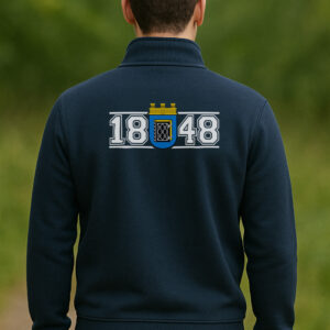 Zipper "1848 Stadtwappen" navy blau Mit Kapuze