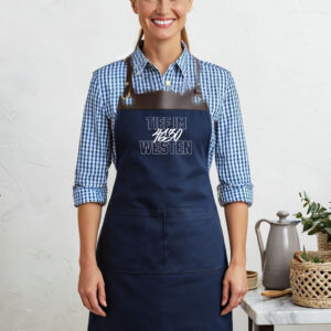 Kochschürze in blau Tief im Westen