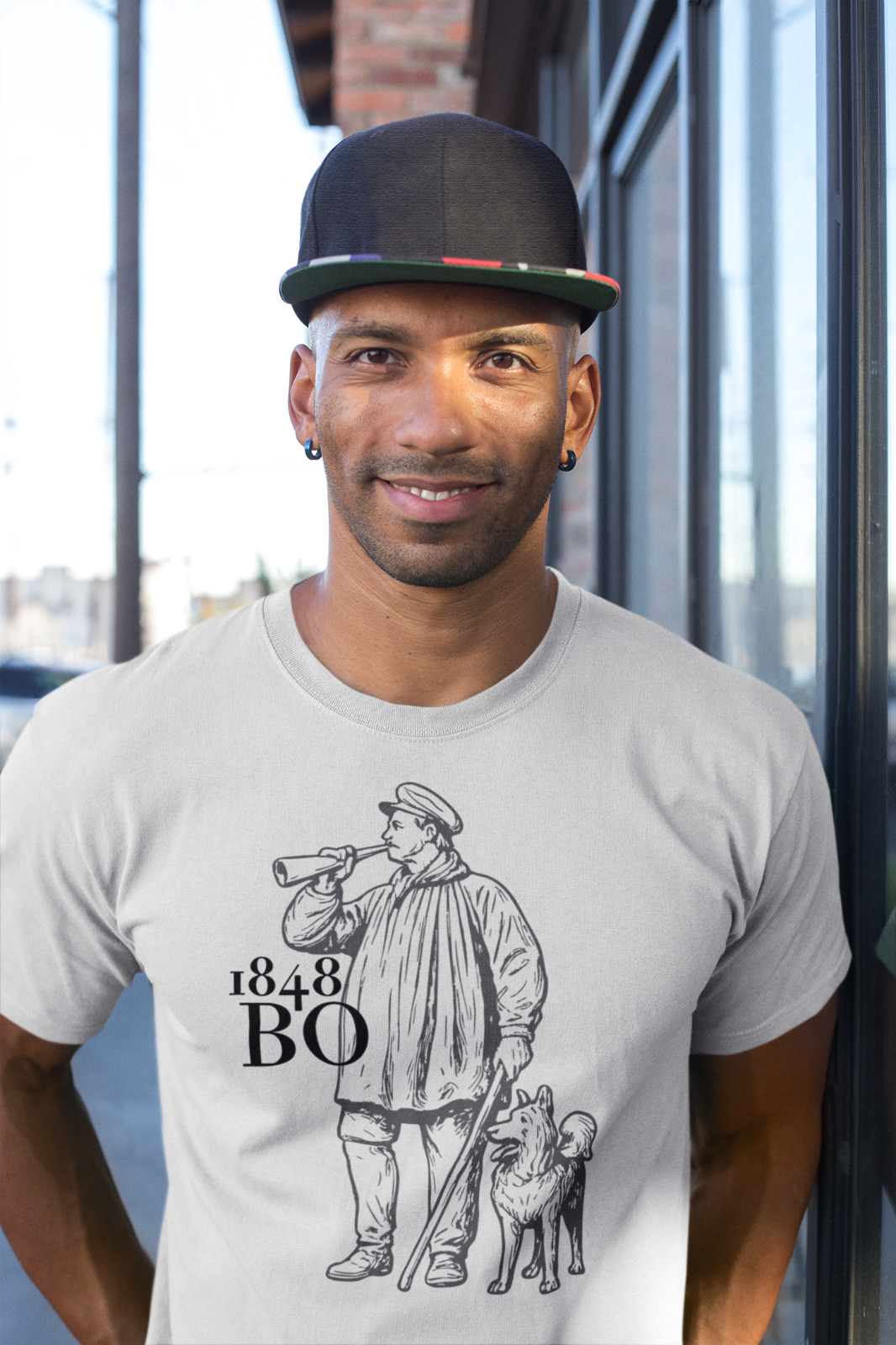 T-Shirt Kuhhirte 1848 BO weiß