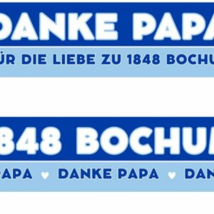 Seidenschal Danke Papa Bochum 1848