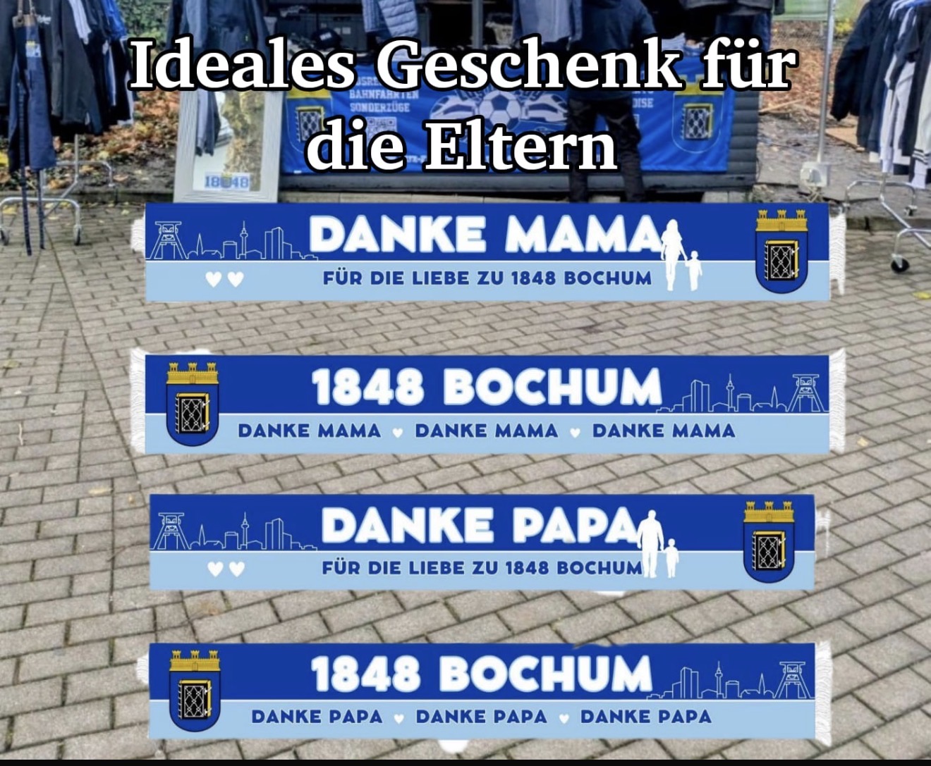 Seidenschal Danke Papa /Danke Mama Bochum 1848 – Bild 4