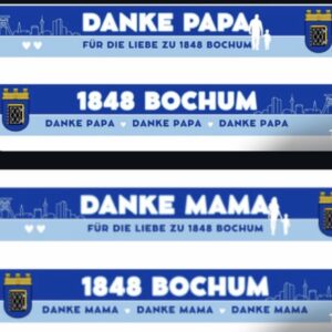 Seidenschal Danke Papa /Danke Mama Bochum 1848