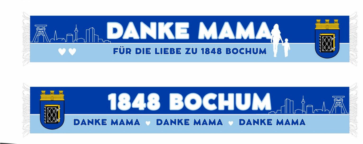 Seidenschal Danke Papa /Danke Mama Bochum 1848 – Bild 3