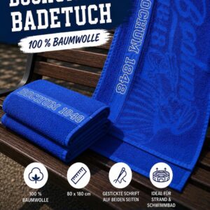 Badetuch Bochum / 1848 Gestickt