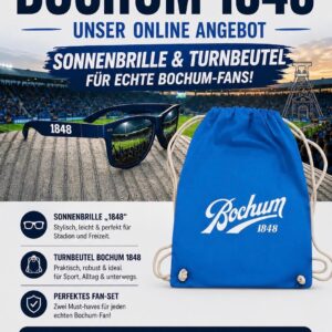 Turnbeutel 1848 gedruckt /Sonnenbrille