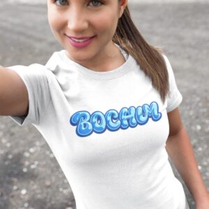 Damen T-Shirt Bochum Bobles weiß