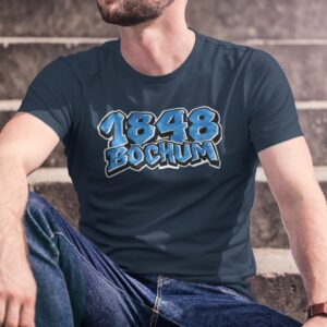 T-Shirt navy blau 1848 Bochum