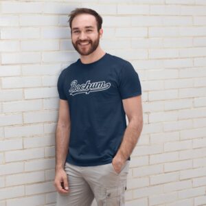 T-Shirt Bochum mit Unterstrich blau