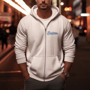 Hoody Bochum mit Unterstrich Weiß