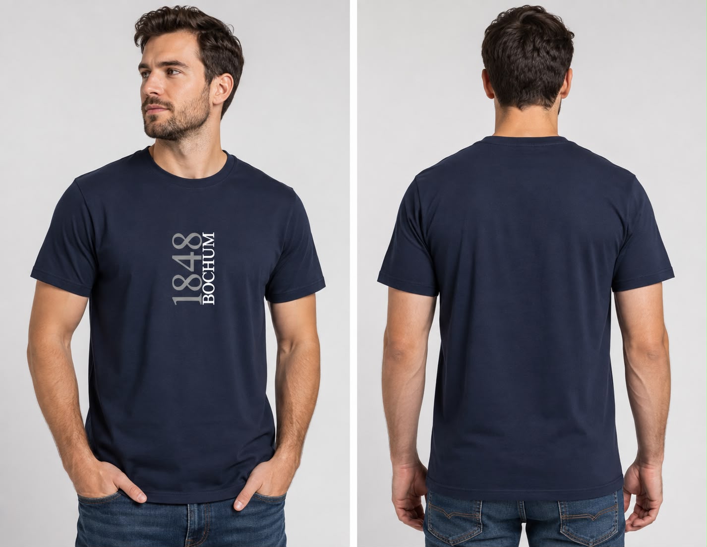 Bochum T-Shirt Marine 1848 3D Puff Print & hochwertiger Textildruck