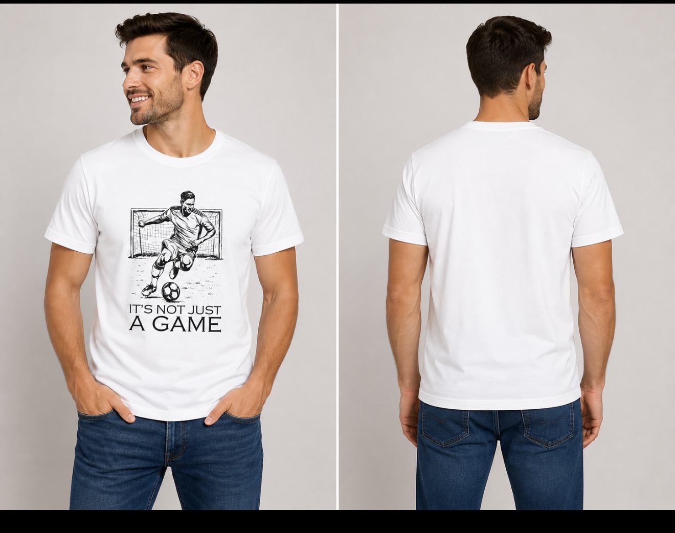 T-Shirt Weiß IT'S NOT JUST A GAME – Bild 2