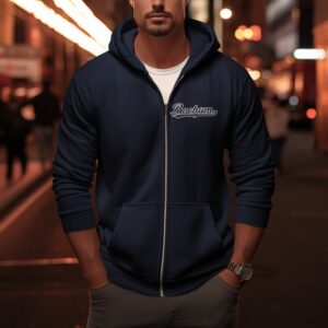 Hoody Bochum mit Unterstrich blau