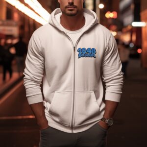 Hoody 1848 Bochum Graffiti weiß